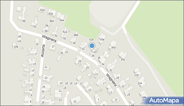 Gdańsk, Wagnera Ryszarda, 40, mapa Gdańska