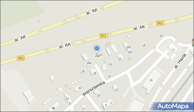 Gdańsk, Warszawska, 24a, mapa Gdańska