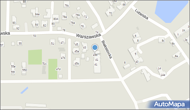 Gdańsk, Warszawska, 43b, mapa Gdańska