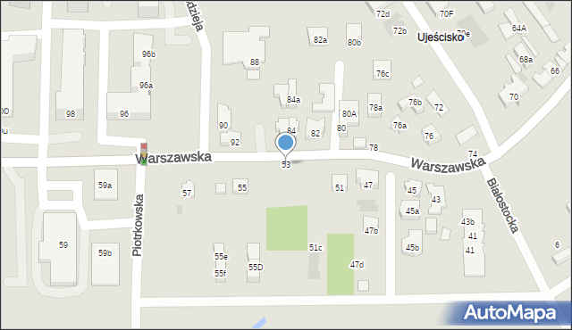 Gdańsk, Warszawska, 53, mapa Gdańska