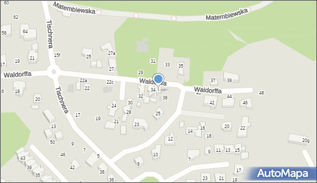 Gdańsk, Waldorffa Jerzego, 36, mapa Gdańska