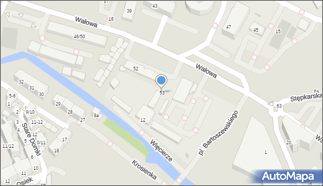 Gdańsk, Wałowa, 53, mapa Gdańska