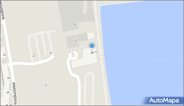 Gdynia, Waszyngtona Jerzego, 19, mapa Gdyni