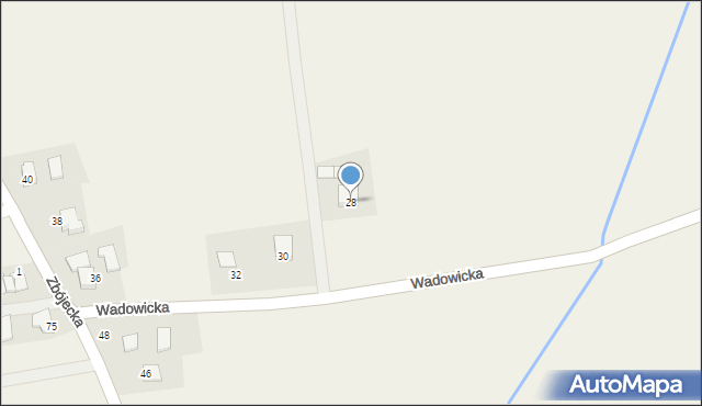 Gierałtowiczki, Wadowicka, 28, mapa Gierałtowiczki