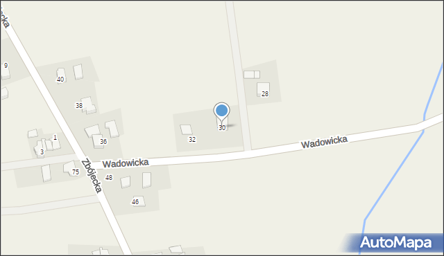 Gierałtowiczki, Wadowicka, 30, mapa Gierałtowiczki