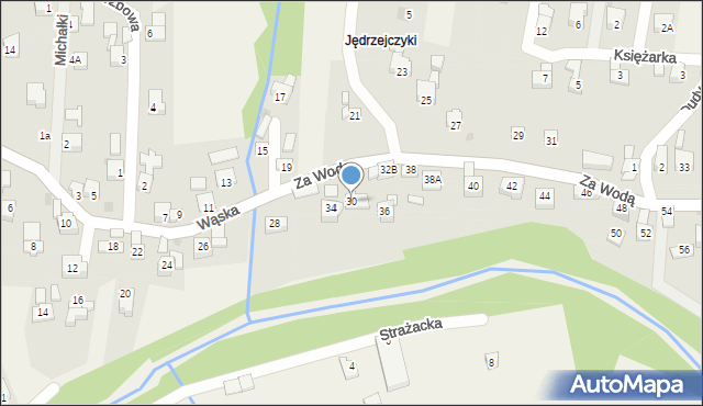 Gilowice, Wąska, 30, mapa Gilowice