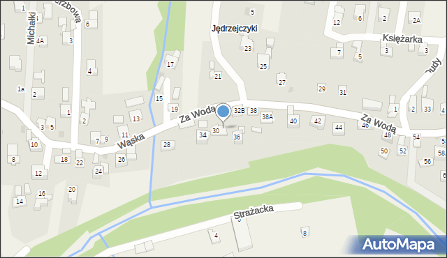 Gilowice, Wąska, 32A, mapa Gilowice