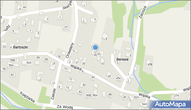 Gilowice, Wąska, 41, mapa Gilowice
