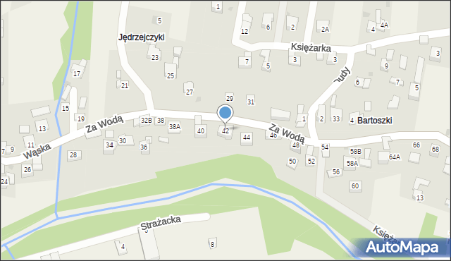 Gilowice, Wąska, 42, mapa Gilowice