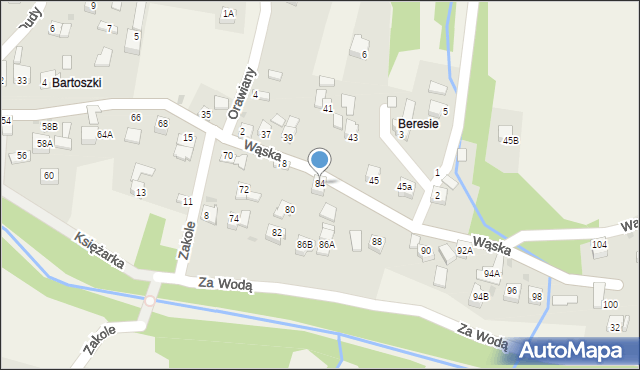 Gilowice, Wąska, 84, mapa Gilowice