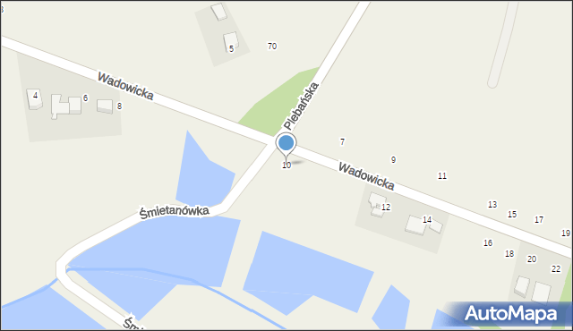 Głębowice, Wadowicka, 10, mapa Głębowice