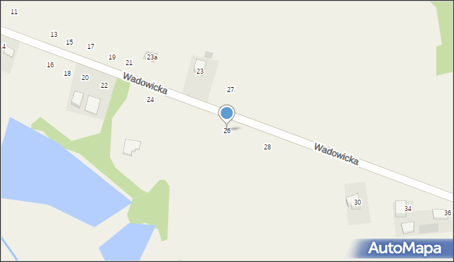 Głębowice, Wadowicka, 26, mapa Głębowice