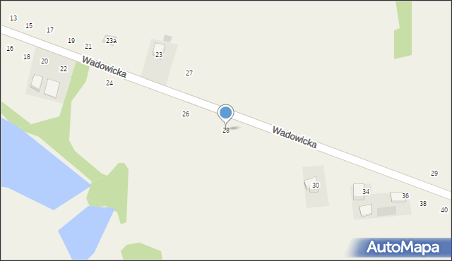 Głębowice, Wadowicka, 28, mapa Głębowice