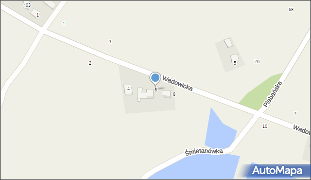 Głębowice, Wadowicka, 6, mapa Głębowice