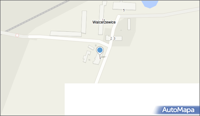 Gniewkowo, Walcerzewice, 1, mapa Gniewkowo