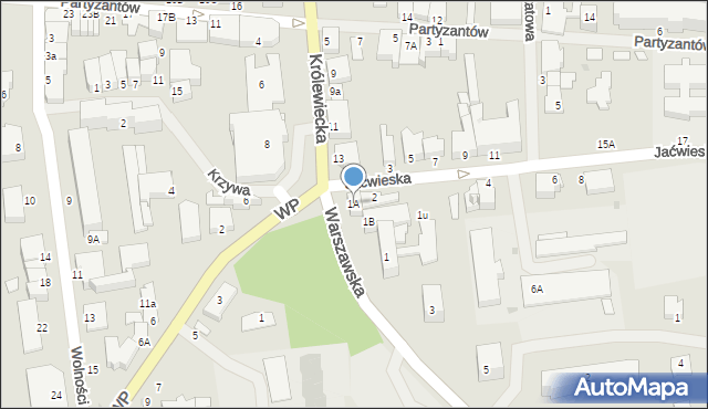 Gołdap, Warszawska, 1A, mapa Gołdap
