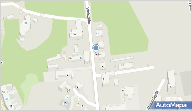 Gorzów Wielkopolski, Walczaka Franciszka, 7, mapa Gorzów Wielkopolski