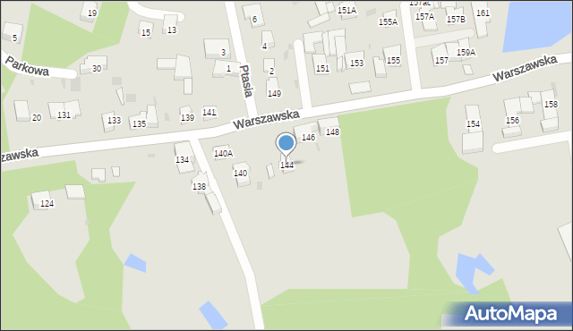 Gorzów Wielkopolski, Warszawska, 144, mapa Gorzów Wielkopolski