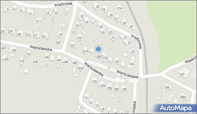 Gorzów Wielkopolski, Warszawska, 231, mapa Gorzów Wielkopolski