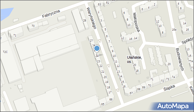 Gorzów Wielkopolski, Waryńskiego Ludwika, 24, mapa Gorzów Wielkopolski