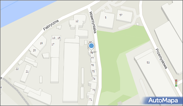 Gorzów Wielkopolski, Wawrzyniaka Piotra, 78, mapa Gorzów Wielkopolski