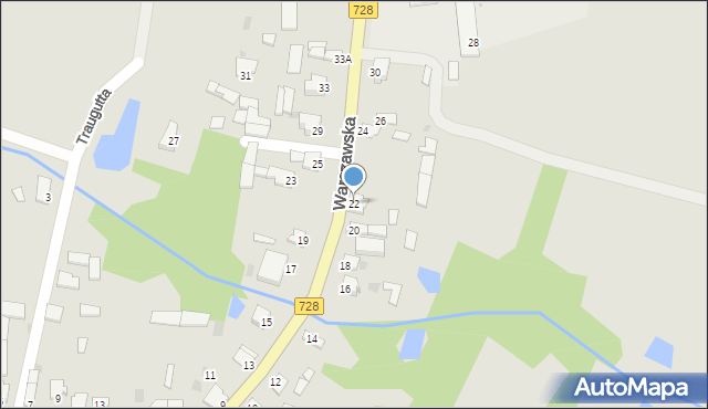 Gowarczów, Warszawska, 22, mapa Gowarczów