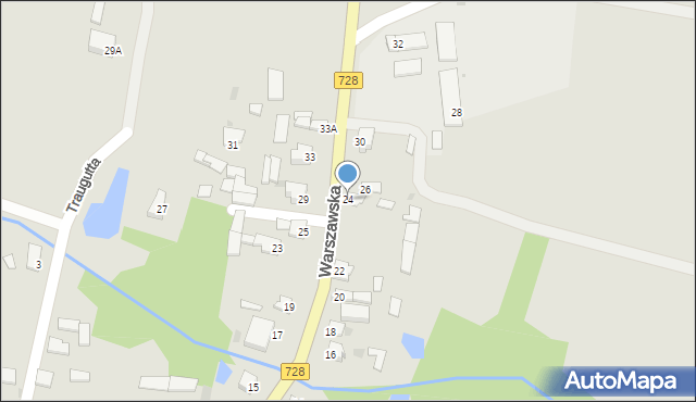 Gowarczów, Warszawska, 24, mapa Gowarczów