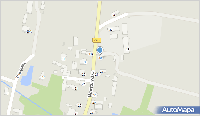 Gowarczów, Warszawska, 30, mapa Gowarczów