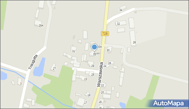 Gowarczów, Warszawska, 33, mapa Gowarczów