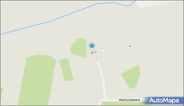 Gowarczów, Warszawska, 45, mapa Gowarczów