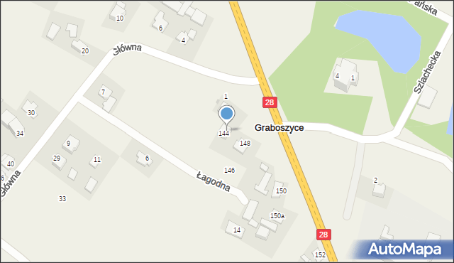 Graboszyce, Wadowicka, 144, mapa Graboszyce