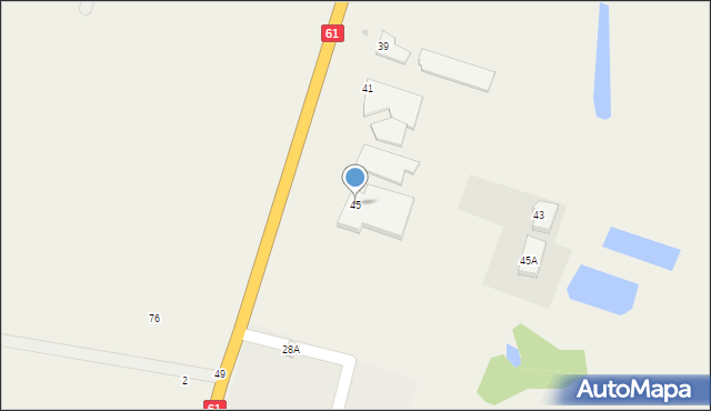 Grabowo, Warszawska, 45, mapa Grabowo