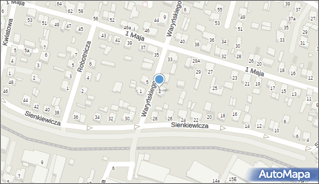 Grodzisk Wielkopolski, Waryńskiego Ludwika, 2, mapa Grodzisk Wielkopolski