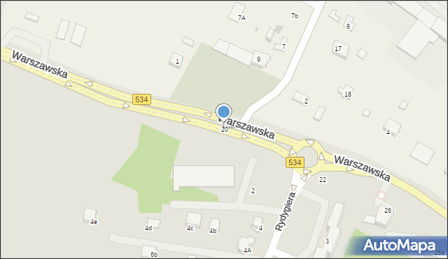 Grudziądz, Warszawska, 20, mapa Grudziądza