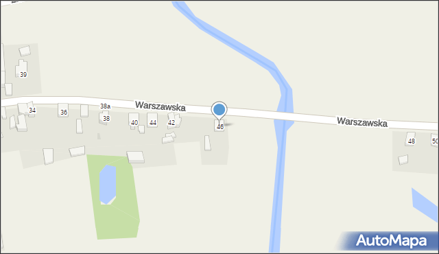 Grzegorzew, Warszawska, 46, mapa Grzegorzew