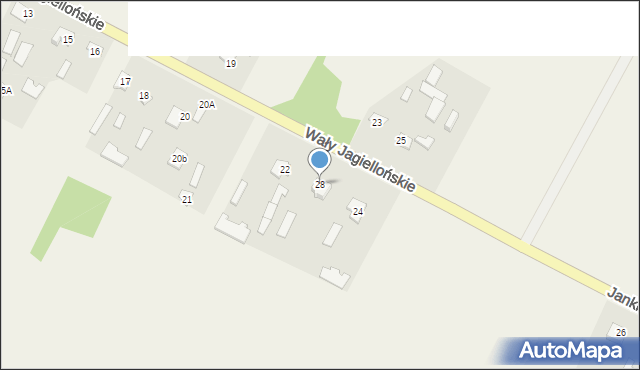 Horodło, Wały Jagiellońskie, 28, mapa Horodło