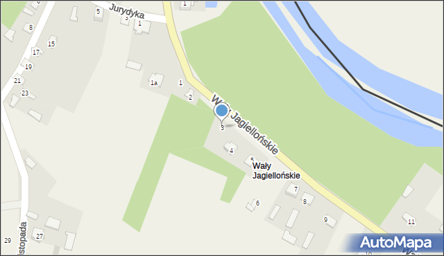 Horodło, Wały Jagiellońskie, 3, mapa Horodło