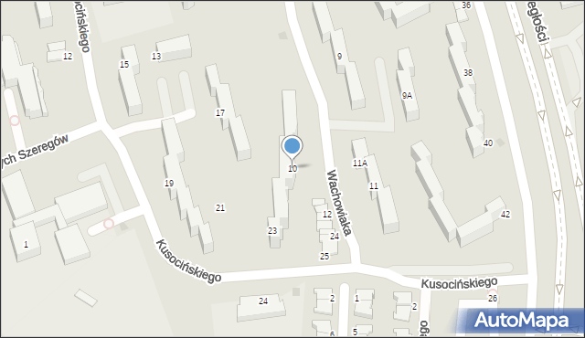 Inowrocław, Wachowiaka Stanisława, 10, mapa Inowrocławia