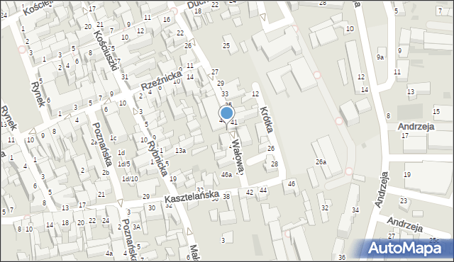 Inowrocław, Wałowa, 42, mapa Inowrocławia