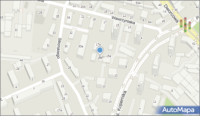 Inowrocław, Wawrzyniaka Piotra, ks., 15b, mapa Inowrocławia