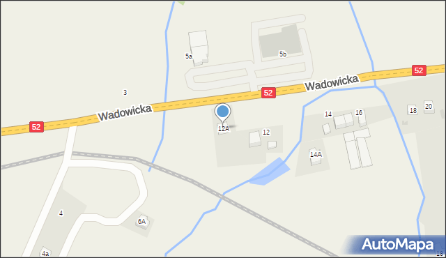 Inwałd, Wadowicka, 12A, mapa Inwałd