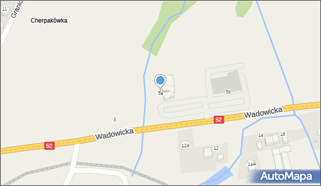 Inwałd, Wadowicka, 5a, mapa Inwałd