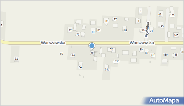 Iwanowice Dworskie, Warszawska, 66, mapa Iwanowice Dworskie