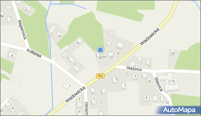 Jankowice, Wadowicka, 12, mapa Jankowice