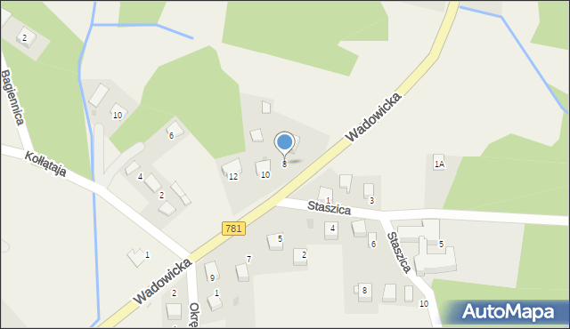 Jankowice, Wadowicka, 8, mapa Jankowice