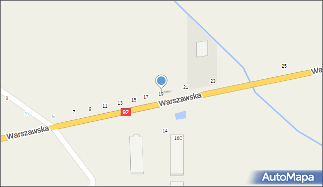 Janów, Warszawska, 19, mapa Janów