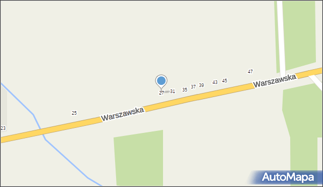 Janów, Warszawska, 27, mapa Janów