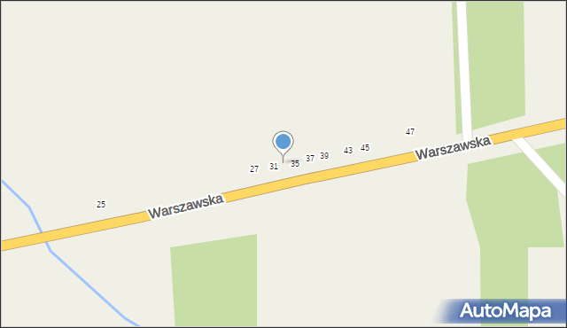 Janów, Warszawska, 33, mapa Janów