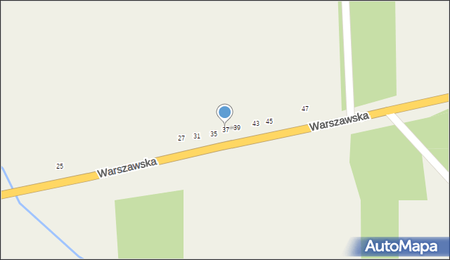 Janów, Warszawska, 37, mapa Janów