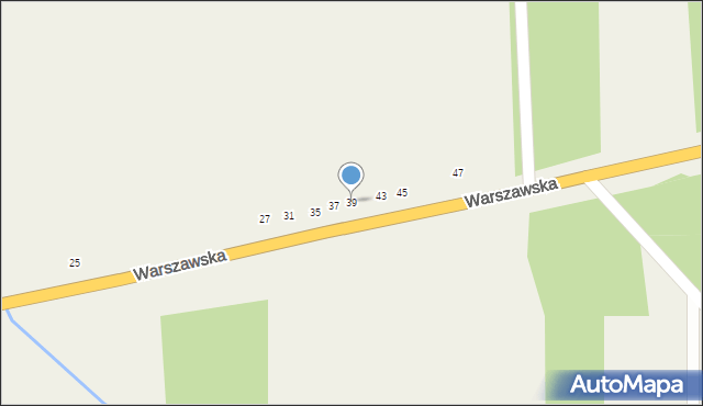 Janów, Warszawska, 39, mapa Janów